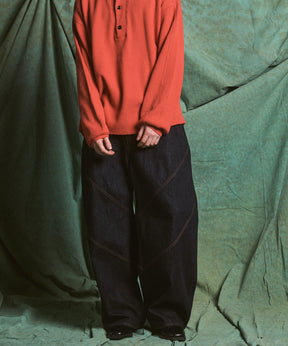 【26AW PRE-ORDER】Ovoid Silhouette Prime-Wide Denim Pants