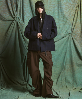 【26AW PRE-ORDER】Banana Curve Silhouette Prime-Wide Cargo Trousers