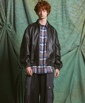【26AW PRE-ORDER】Sheep Leather Prime-Over MA-1