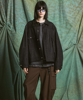 【26AW PRE-ORDER】Ovoid Sleeve Prime-Over Trucker Jacket
