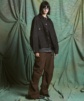 【26AW PRE-ORDER】Ovoid Sleeve Prime-Over Trucker Jacket