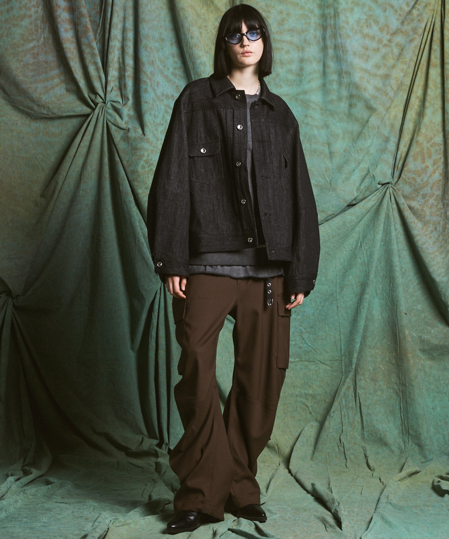 【26AW PRE-ORDER】Banana Curve Silhouette Prime-Wide Cargo Trousers