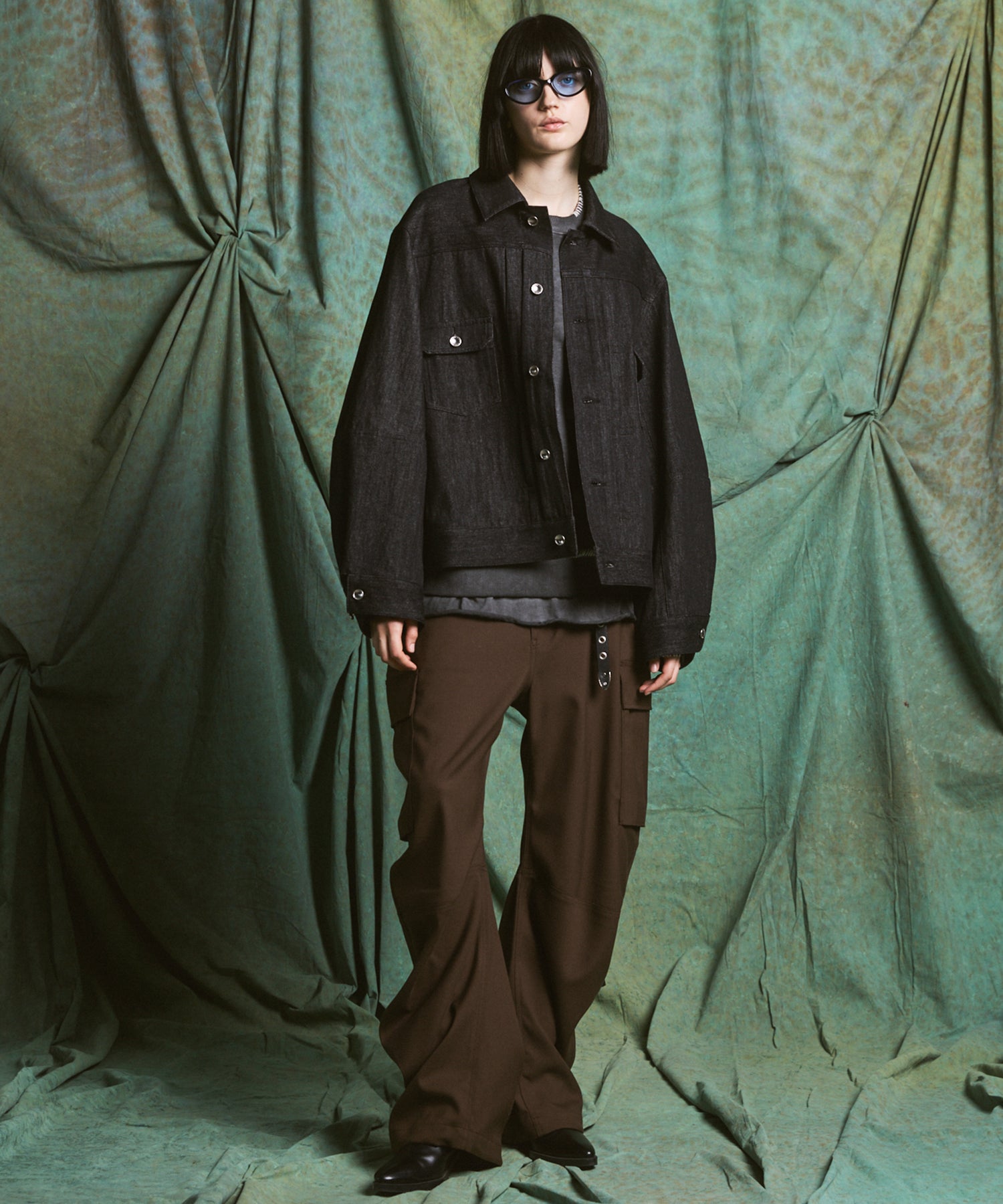 【PRE-ORDER】Heavy-Weight Sweat Embroidery Damage Over-Dye Crew Neck Pullover
