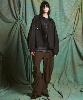 【PRE-ORDER】Heavy-Weight Sweat Embroidery Damage Over-Dye Crew Neck Pullover