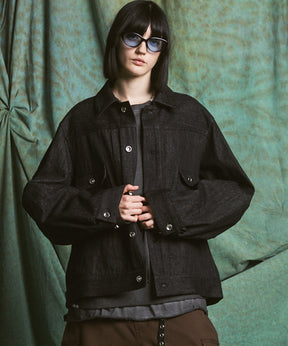 【26AW PRE-ORDER】Ovoid Sleeve Prime-Over Trucker Jacket
