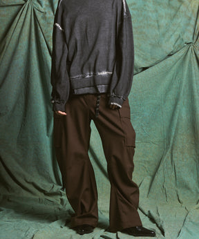 【26AW PRE-ORDER】Banana Curve Silhouette Prime-Wide Cargo Trousers