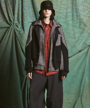 【26AW PRE-ORDER】ニットレイヤリングプライムオーバーツイードブルゾン