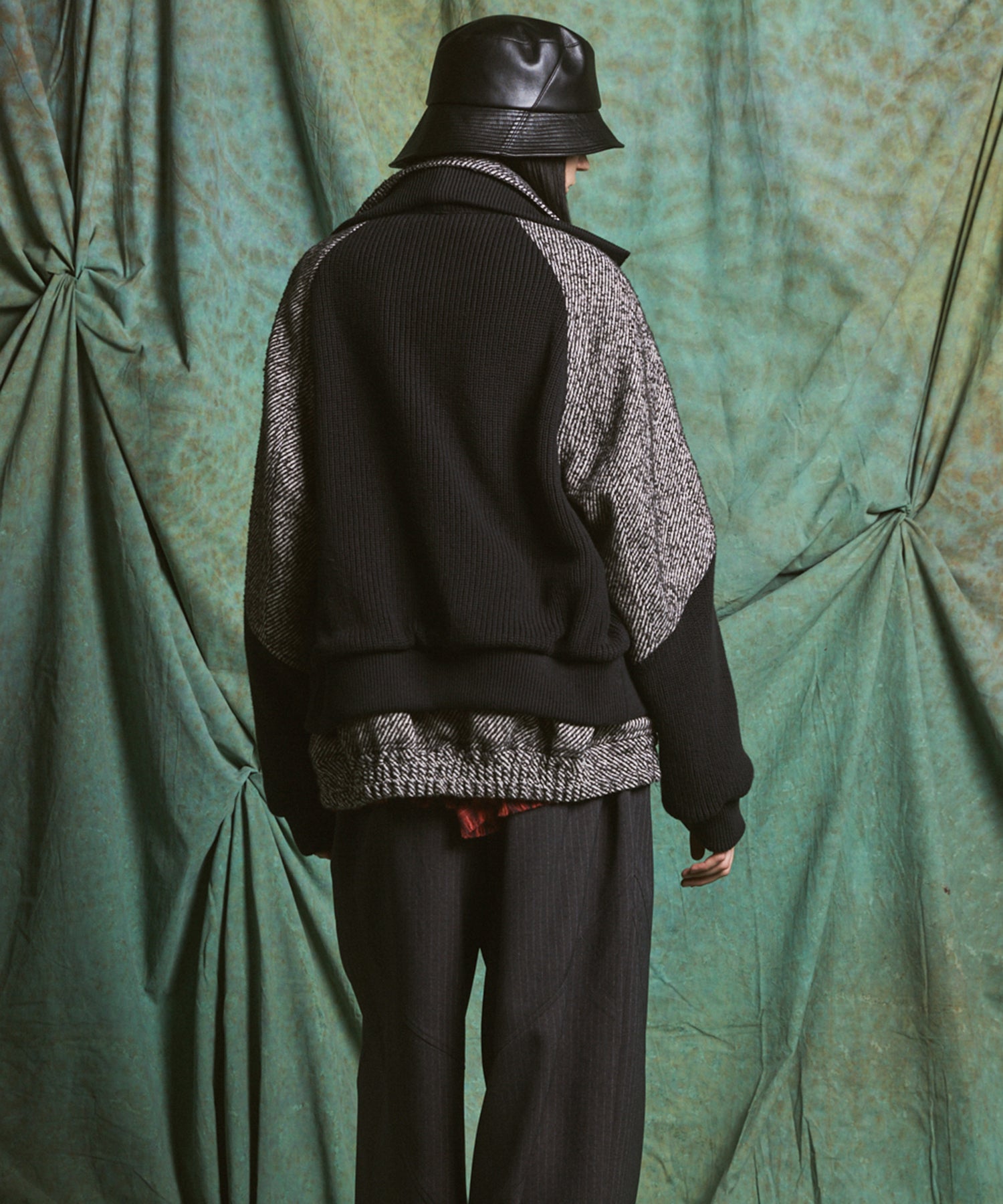 【26AW PRE-ORDER】ニットレイヤリングプライムオーバーツイードブルゾン