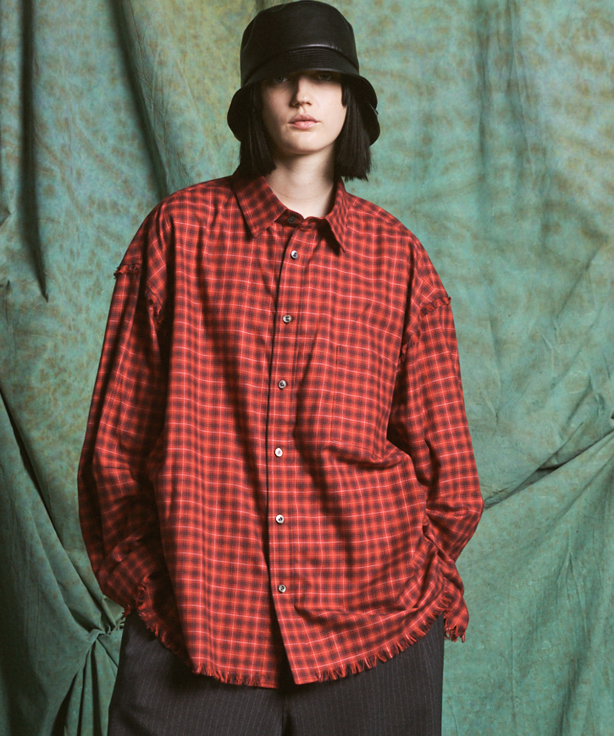【26AW PRE-ORDER】【イタリアンデッドストックファブリック】プライムオーバーレギュラーカラーカットオフシャツ