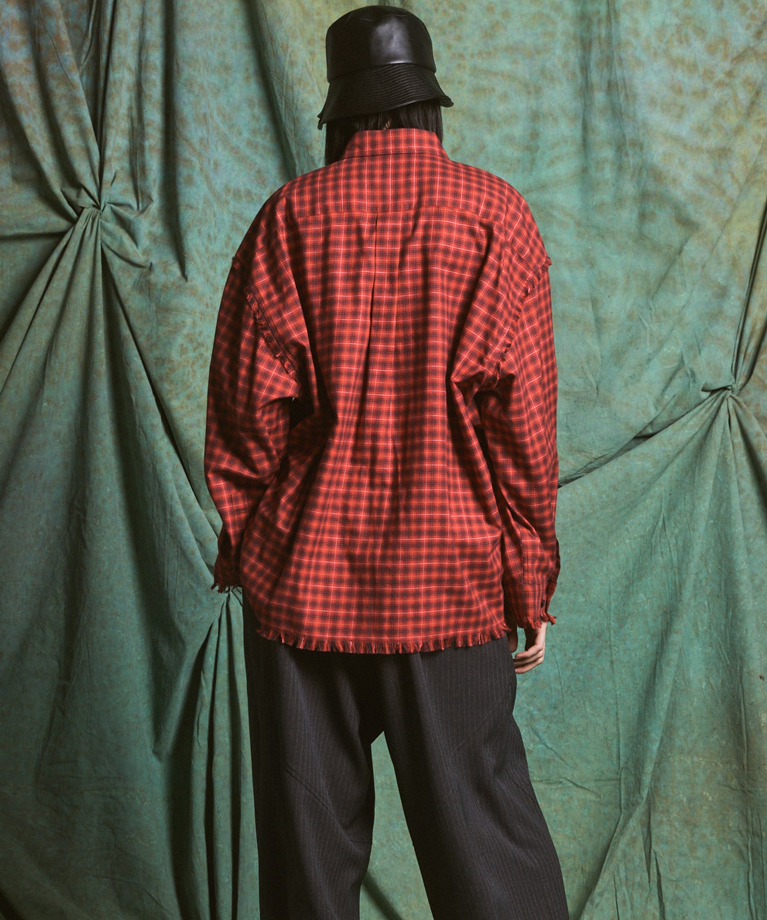 [Italian Dead Stock Fabric] Prime-Over Regular Collar Long Sleeve Shirt