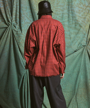 [Italian Dead Stock Fabric] Prime-Over Regular Collar Long Sleeve Shirt