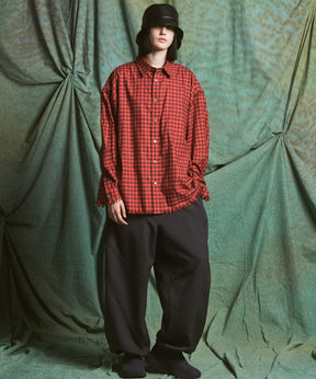 [Italian Dead Stock Fabric] Prime-Over Regular Collar Long Sleeve Shirt