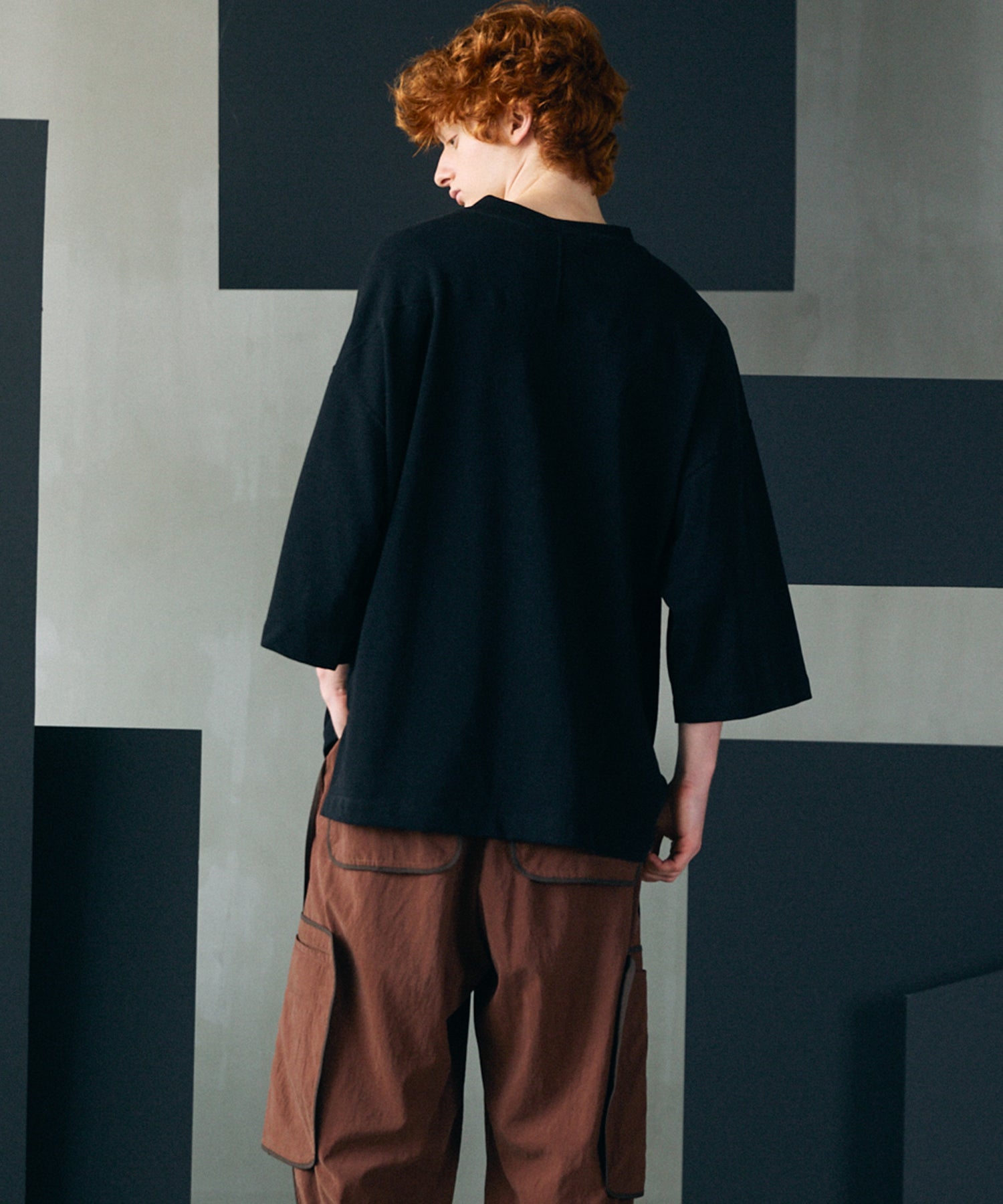 【26SS PRE-ORDER】Birdseye Jersey Mesh Prime-Over Henry Neck Short-sleeved T-shirt
