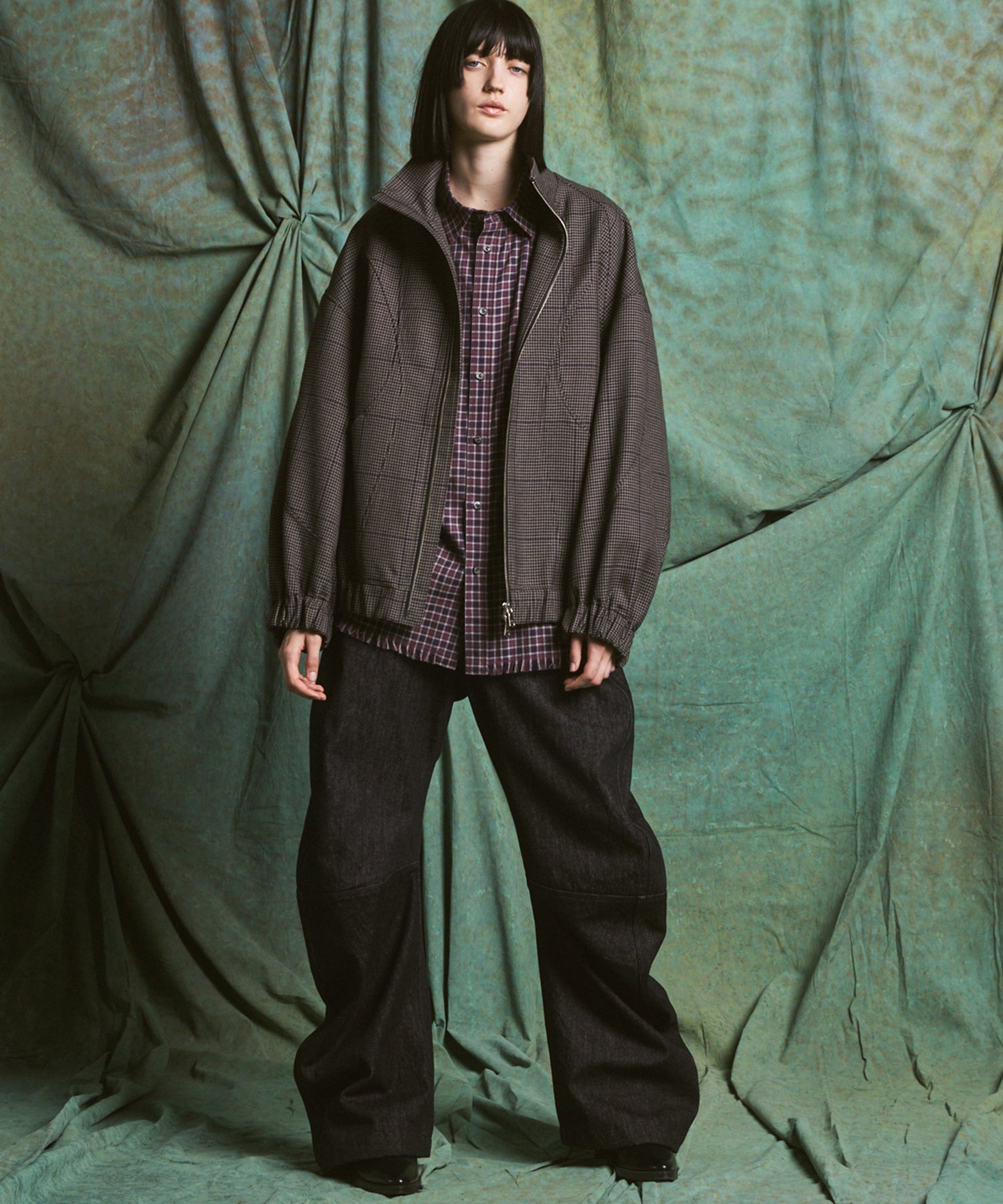 【26AW PRE-ORDER】Banana Curve Silhouette Prime-Wide Denim Pants