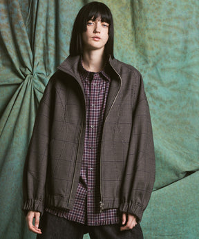 【26AW PRE-ORDER】【イタリアンデッドストックファブリック】プライムオーバーカーブ切り替えスタンドブルゾン
