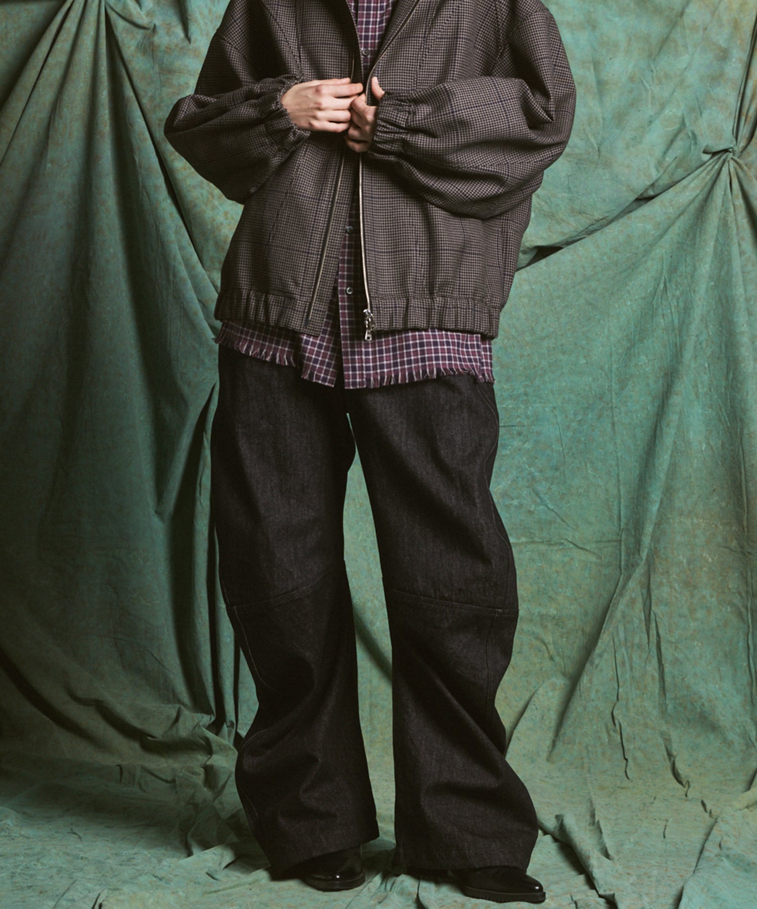 【26AW PRE-ORDER】Banana Curve Silhouette Prime-Wide Denim Pants