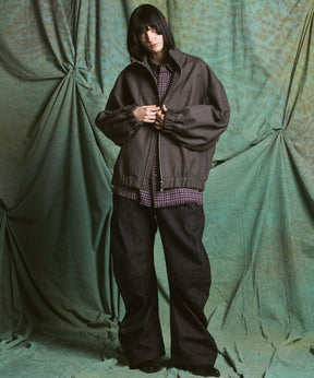 【26AW PRE-ORDER】【イタリアンデッドストックファブリック】プライムオーバーカーブ切り替えスタンドブルゾン