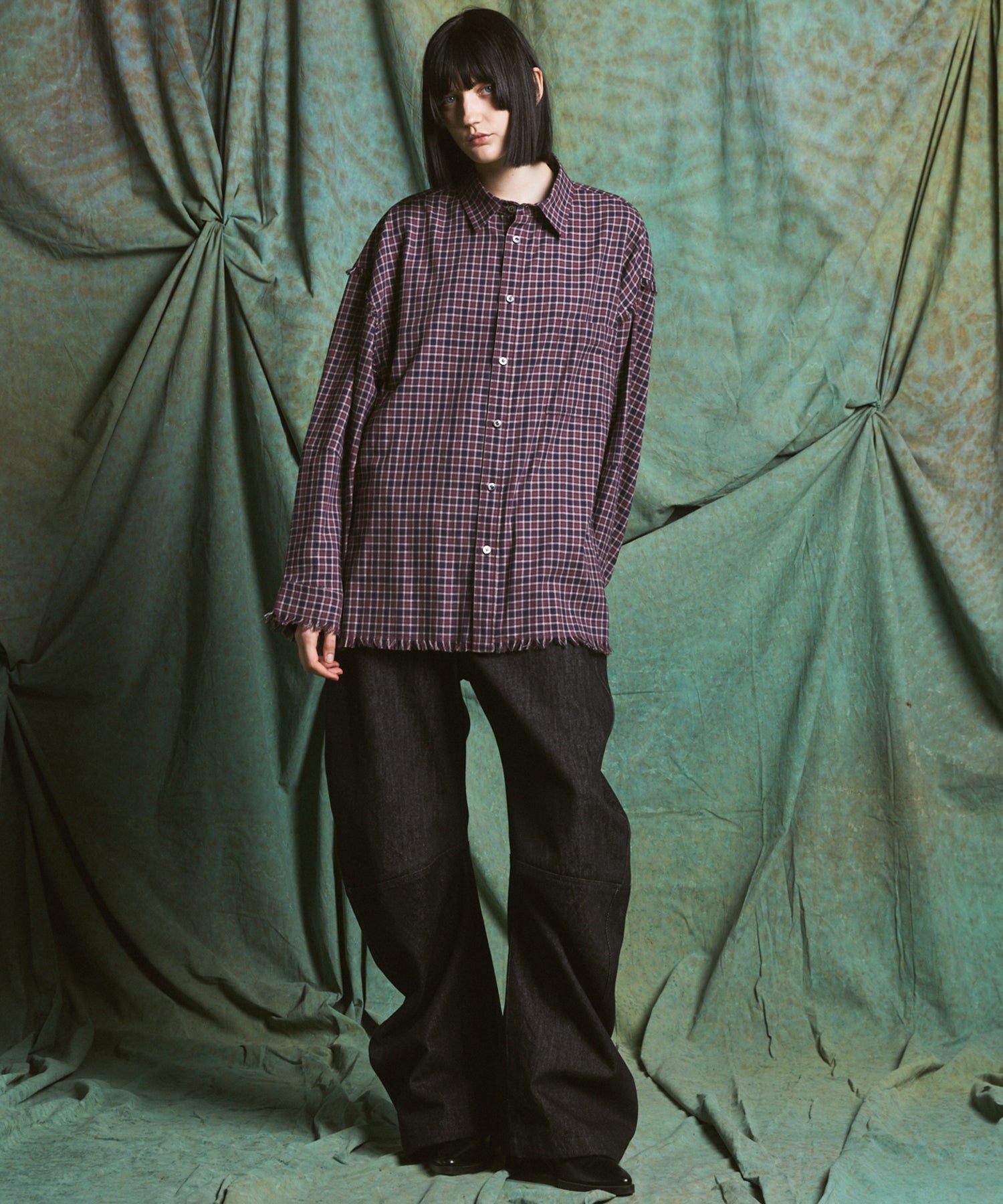 【26AW PRE-ORDER】Banana Curve Silhouette Prime-Wide Denim Pants