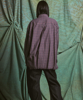 [Italian Dead Stock Fabric] Prime-Over Regular Collar Long Sleeve Shirt