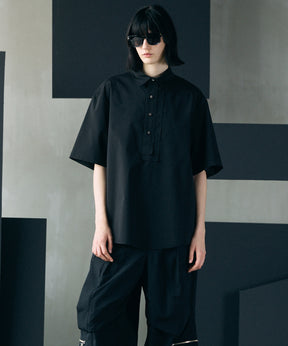 [26SS PRE-ORDER] Airy Striped Gabardine Prime-Over Short-sleeved Shirt