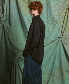 【26AW PRE-ORDER】TW Drapery Gabardine Prime-Over Ovoid Sleeve Shirt
