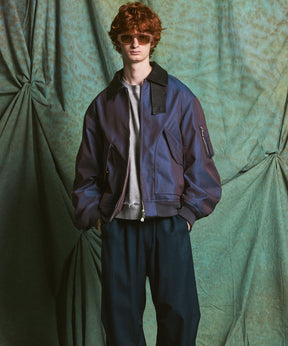 Different Materials Layering Prime-Over Trucker Jacket