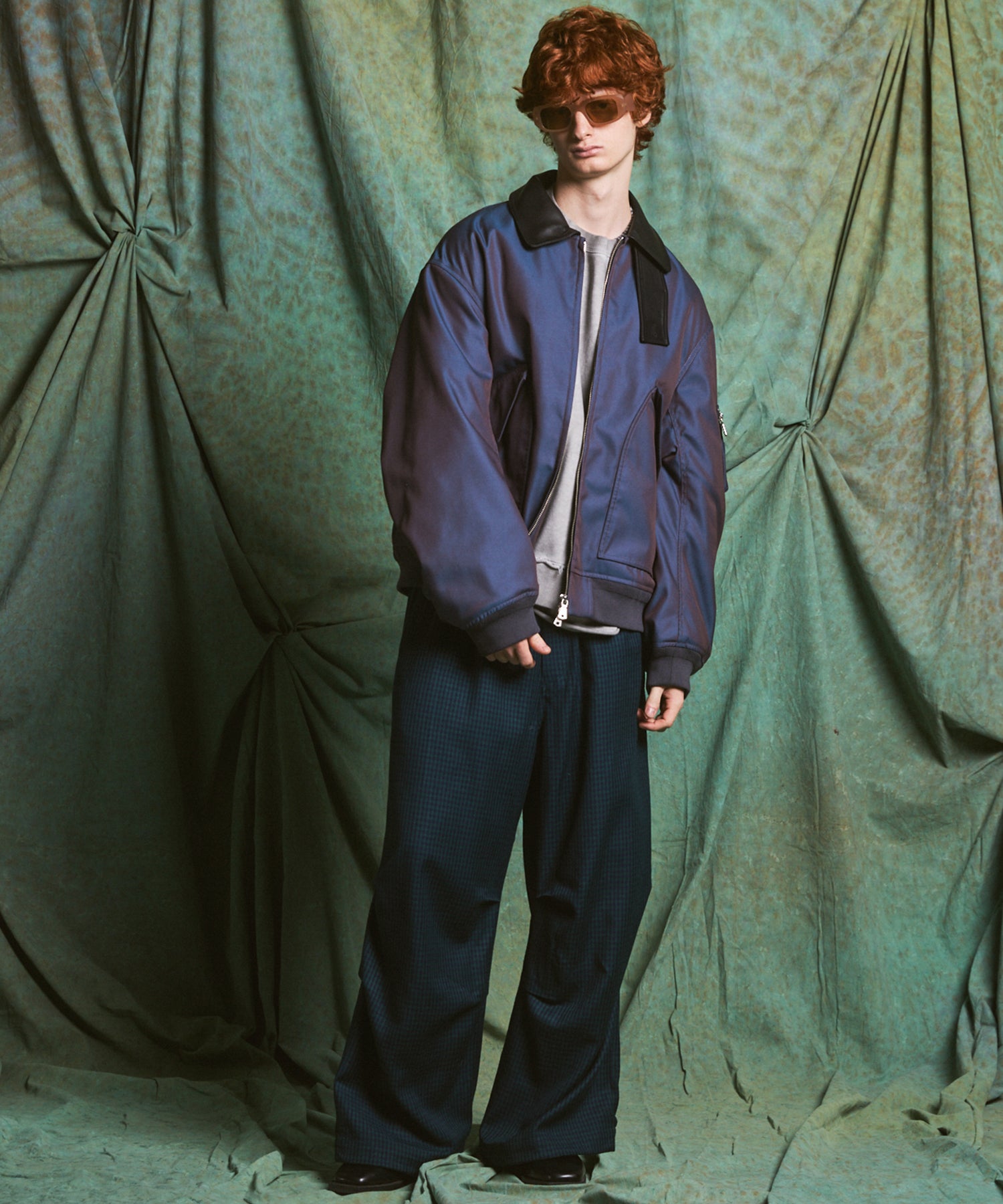 Different Materials Layering Prime-Over Trucker Jacket