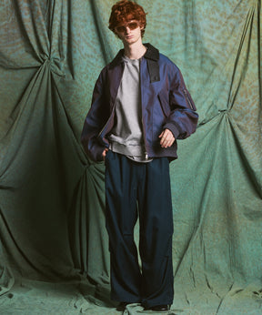 【PRE-ORDER】Heavy-Weight Sweat Embroidery Damage Over-Dye Crew Neck Pullover