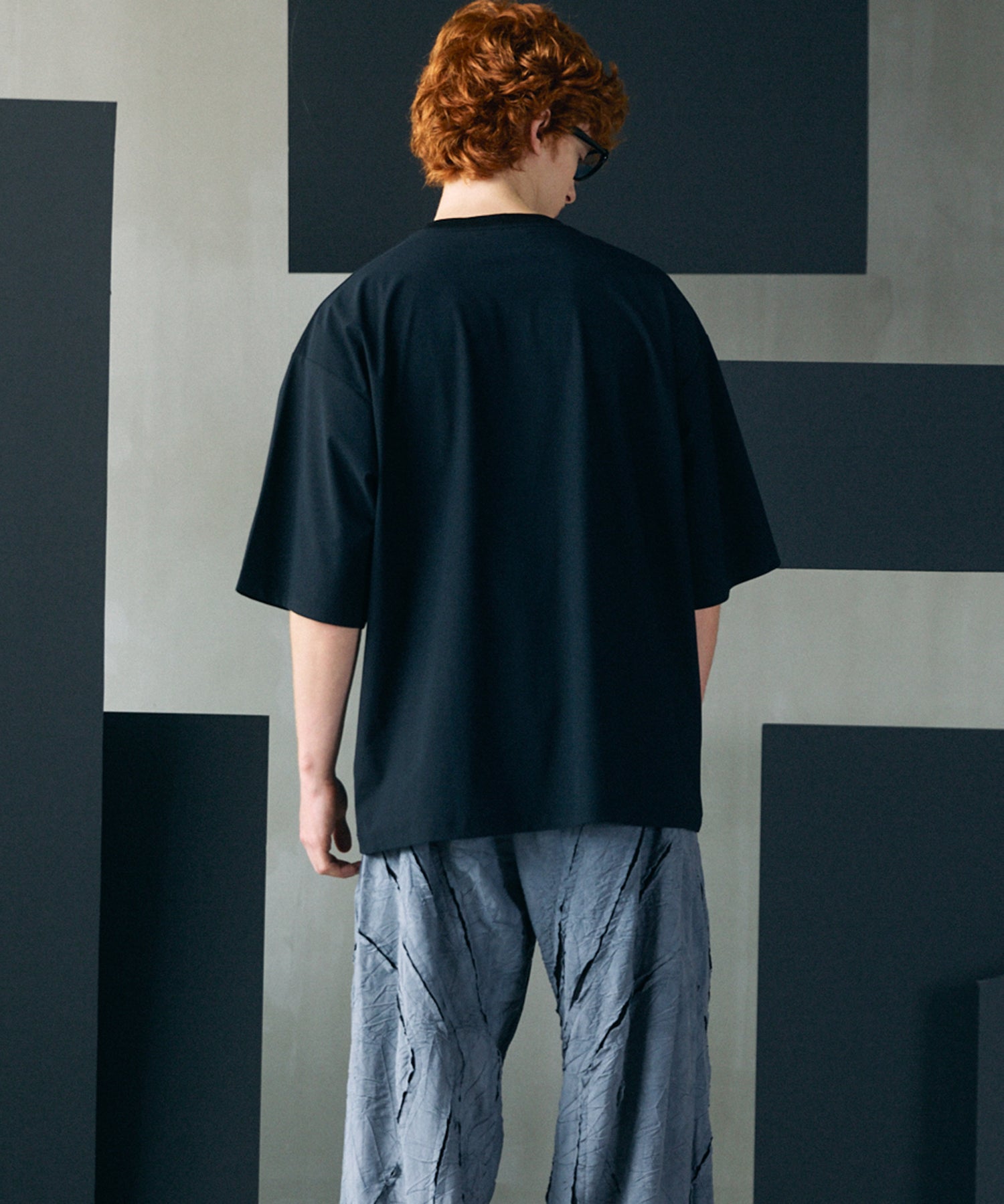 [26SS PRE-ORDER]Birdseye Jersey Mesh Prime-Over Henry Neck Short-sleeved T-shirt