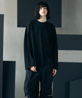 [26SS PRE-ORDER]Birdseye Jersey Mesh Prime-Over Henry Neck Short-sleeved T-shirt