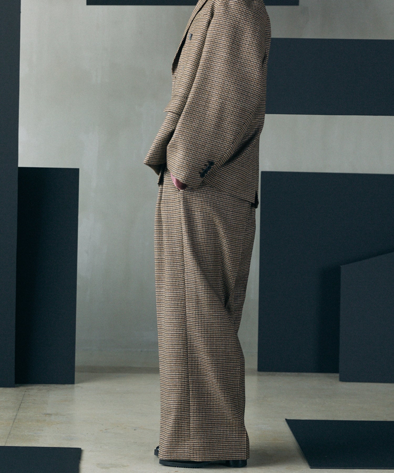 [Italian Dead Stock Fabric] Prime-Over Regular Collar Long Sleeve Shirt