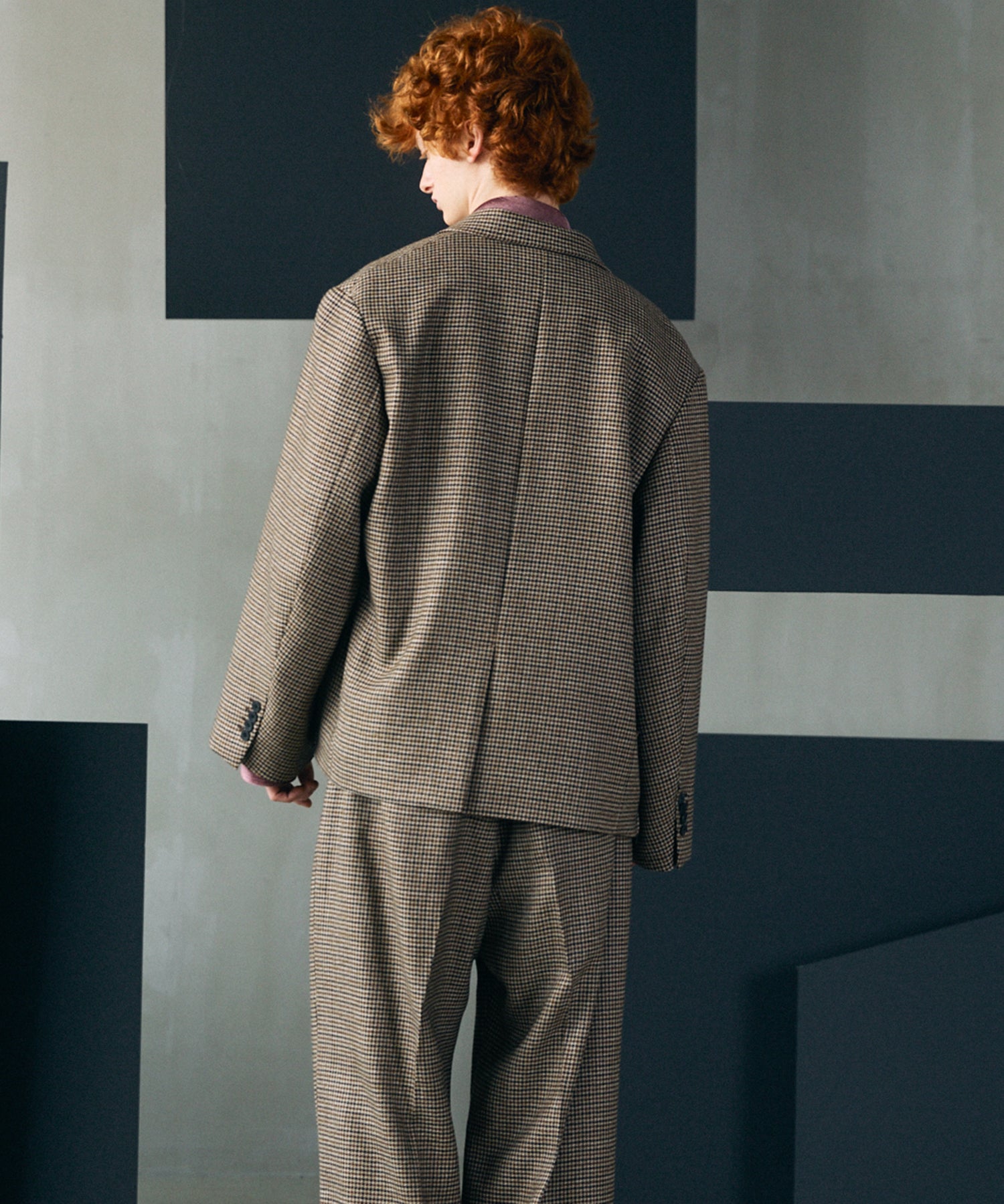 [Italian Dead Stock Fabric] Prime-Over Regular Collar Long Sleeve Shirt