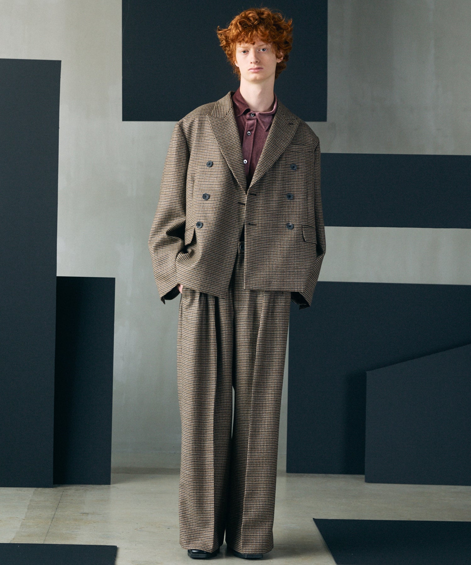 【26AW PRE-ORDER】Glossy Velour Prime-Over Long Sleeve Shirt Coat