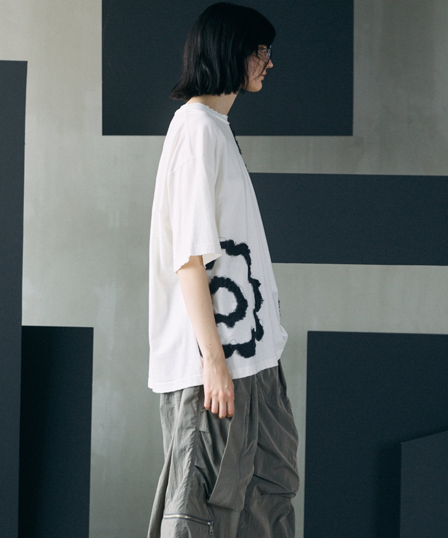 [26SS PRE-ORDER]Birdseye Jersey Mesh Prime-Over Henry Neck Short-sleeved T-shirt