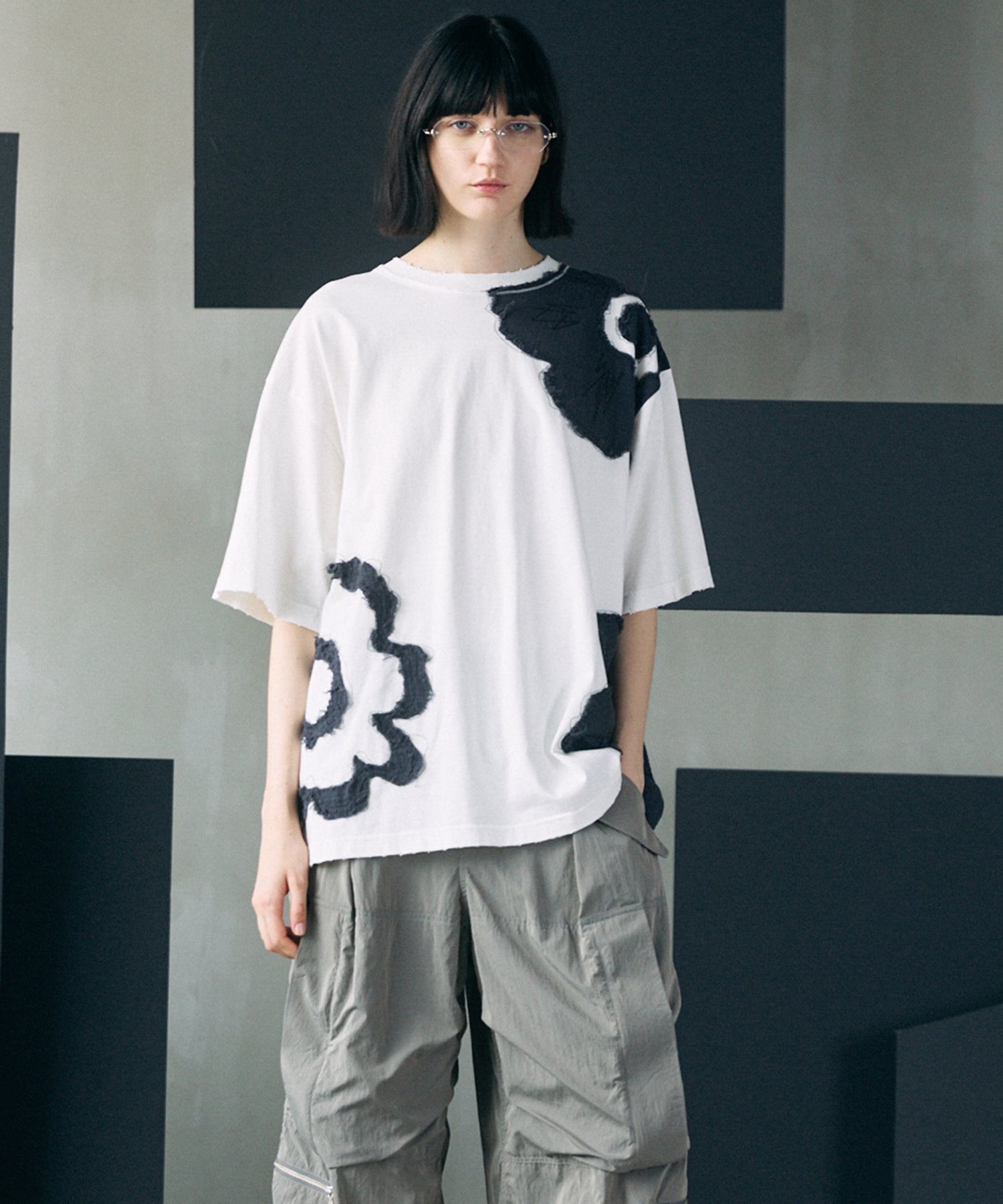 [26SS PRE-ORDER]Birdseye Jersey Mesh Prime-Over Henry Neck Short-sleeved T-shirt