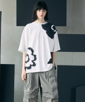 [26SS PRE-ORDER]Birdseye Jersey Mesh Prime-Over Henry Neck Short-sleeved T-shirt