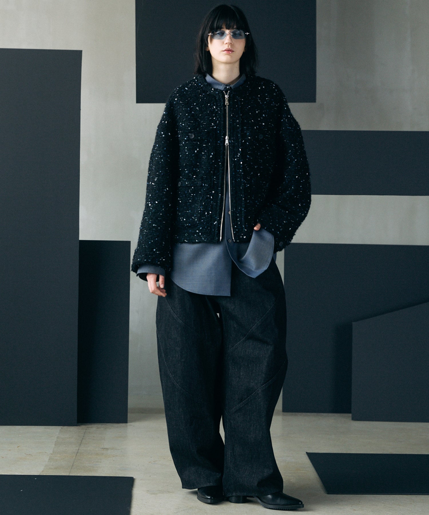 【26AW PRE-ORDER】Ovoid Silhouette Prime-Wide Denim Pants
