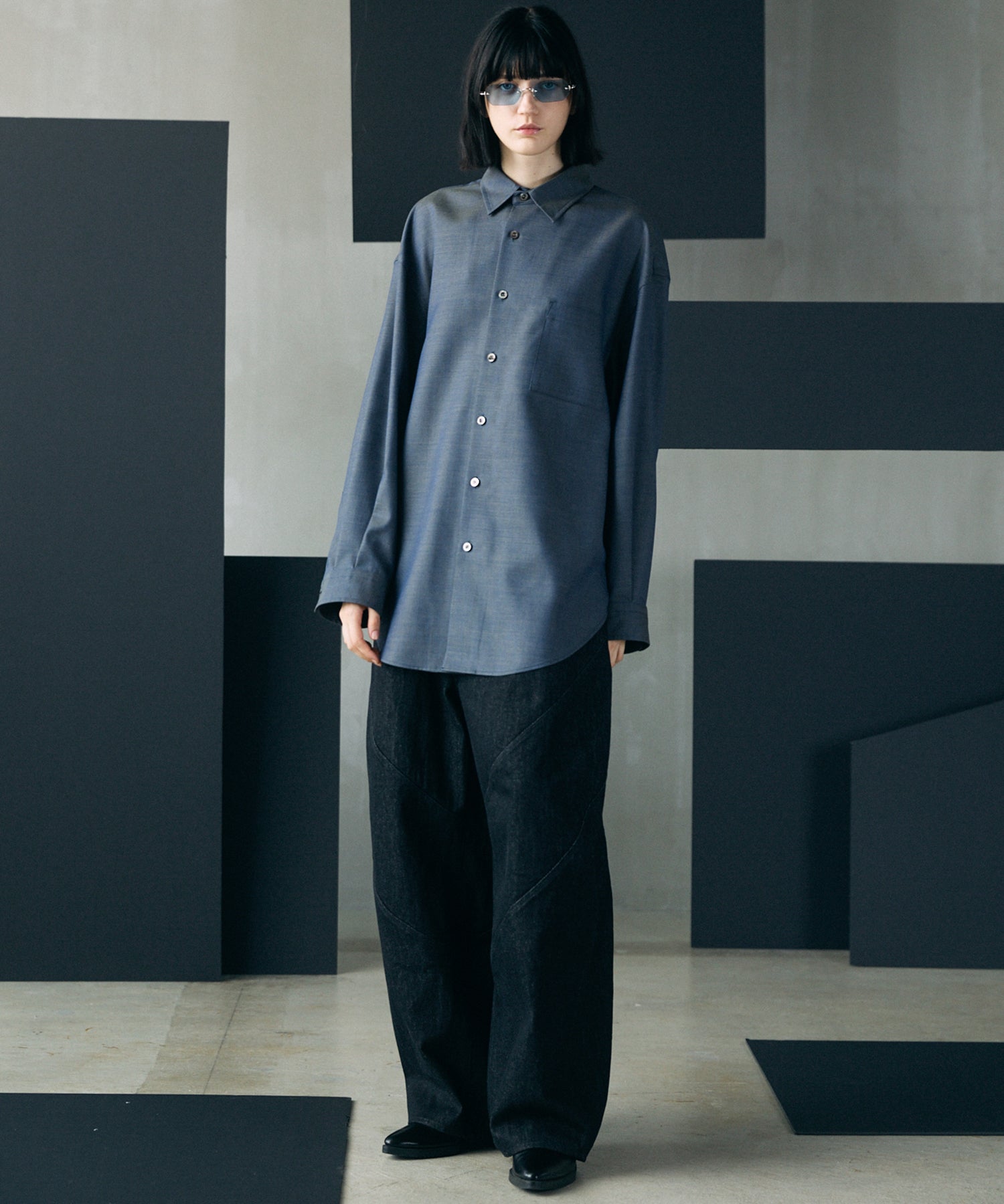 【26AW PRE-ORDER】Ovoid Silhouette Prime-Wide Denim Pants