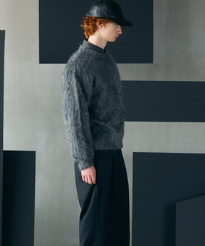 【26AW PRE-ORDER】シャギーニットプライムオーバークルーネックセーター