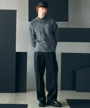 【26AW PRE-ORDER】シャギーニットプライムオーバークルーネックセーター