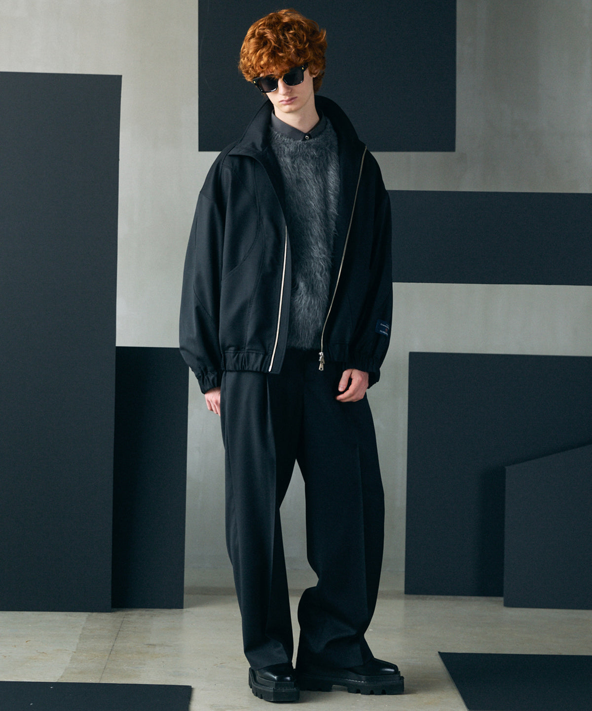 Different Materials Layering Prime-Over Trucker Jacket