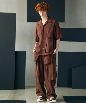 [26SS PRE-ORDER] Airy Striped Gabardine Prime-Wide Two-tuck Pants