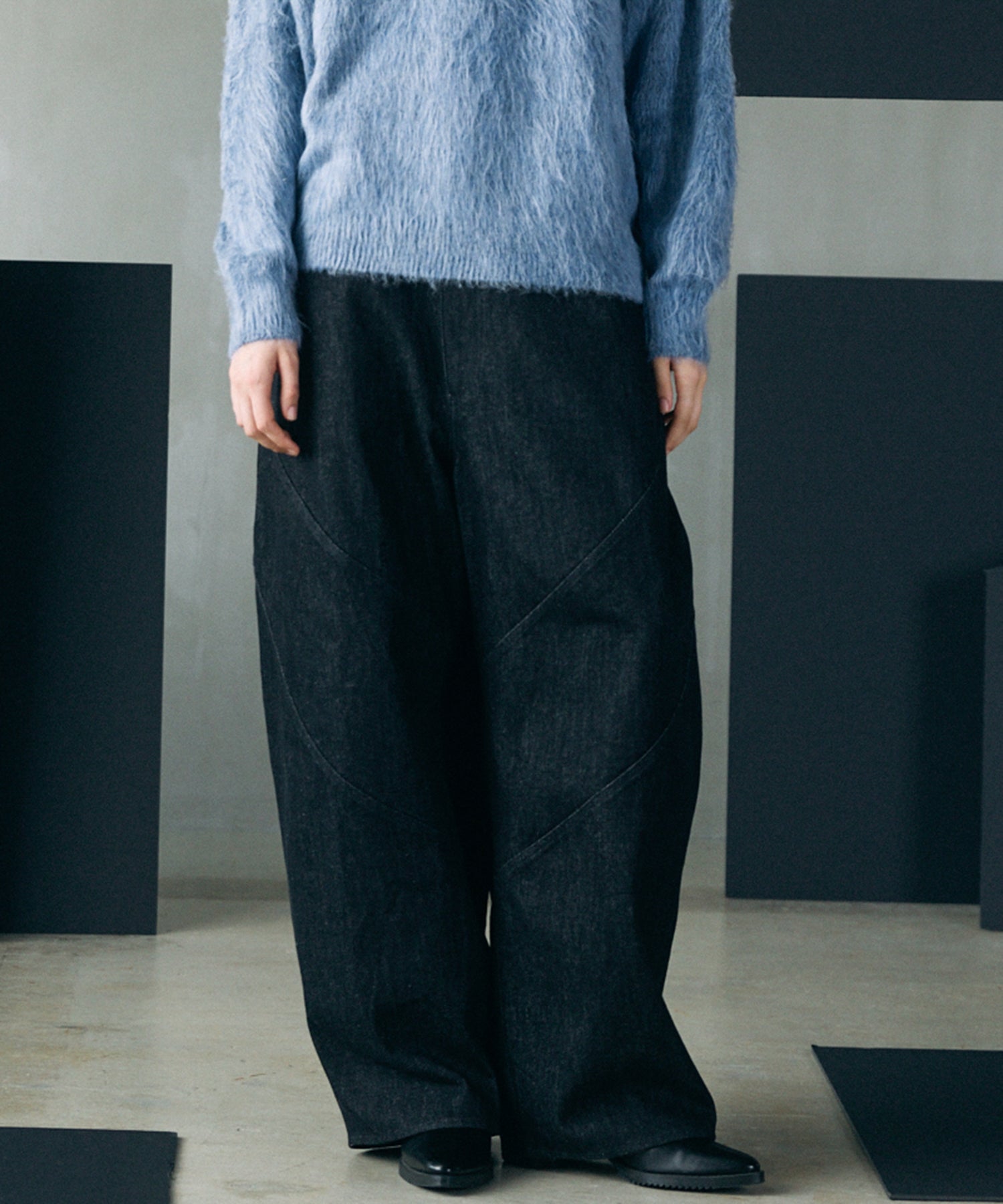【26AW PRE-ORDER】Ovoid Silhouette Prime-Wide Denim Pants