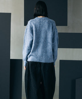 【26AW PRE-ORDER】シャギーニットプライムオーバークルーネックセーター
