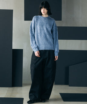 【26AW PRE-ORDER】シャギーニットプライムオーバークルーネックセーター