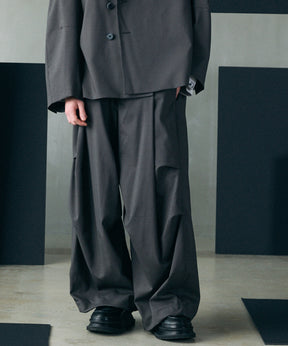 【26AW PRE-ORDER】One Tuck Prime-Wide Snow Slacks