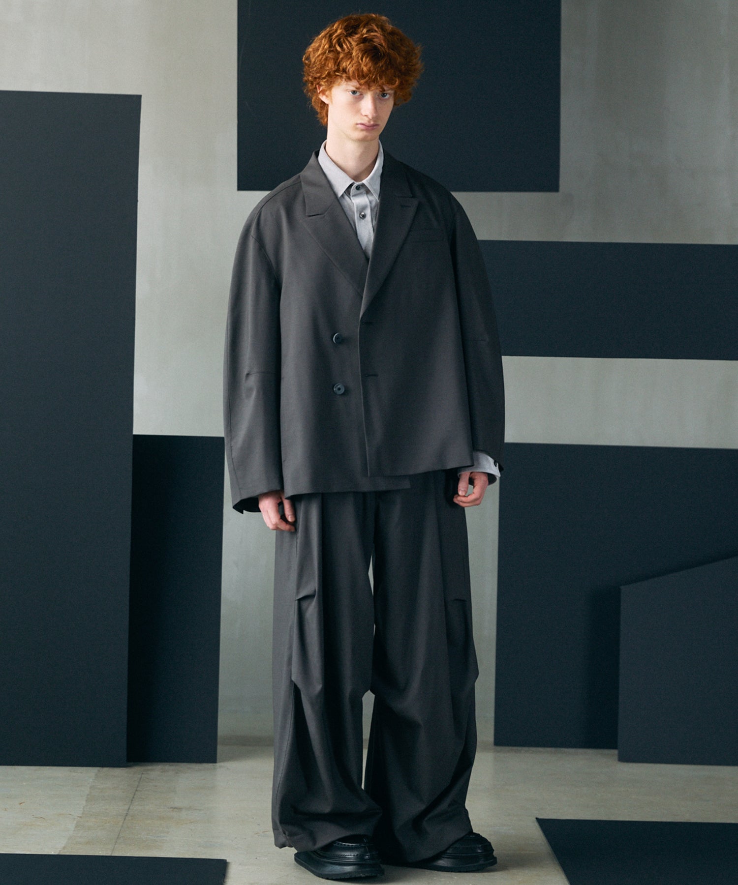 【26AW PRE-ORDER】One Tuck Prime-Wide Snow Slacks