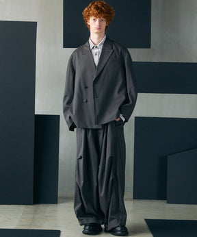 【26AW PRE-ORDER】Glossy Velour Prime-Over Long Sleeve Shirt Coat
