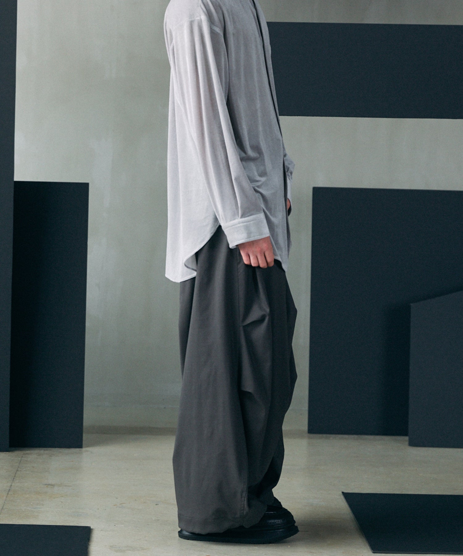 【26AW PRE-ORDER】One Tuck Prime-Wide Snow Slacks