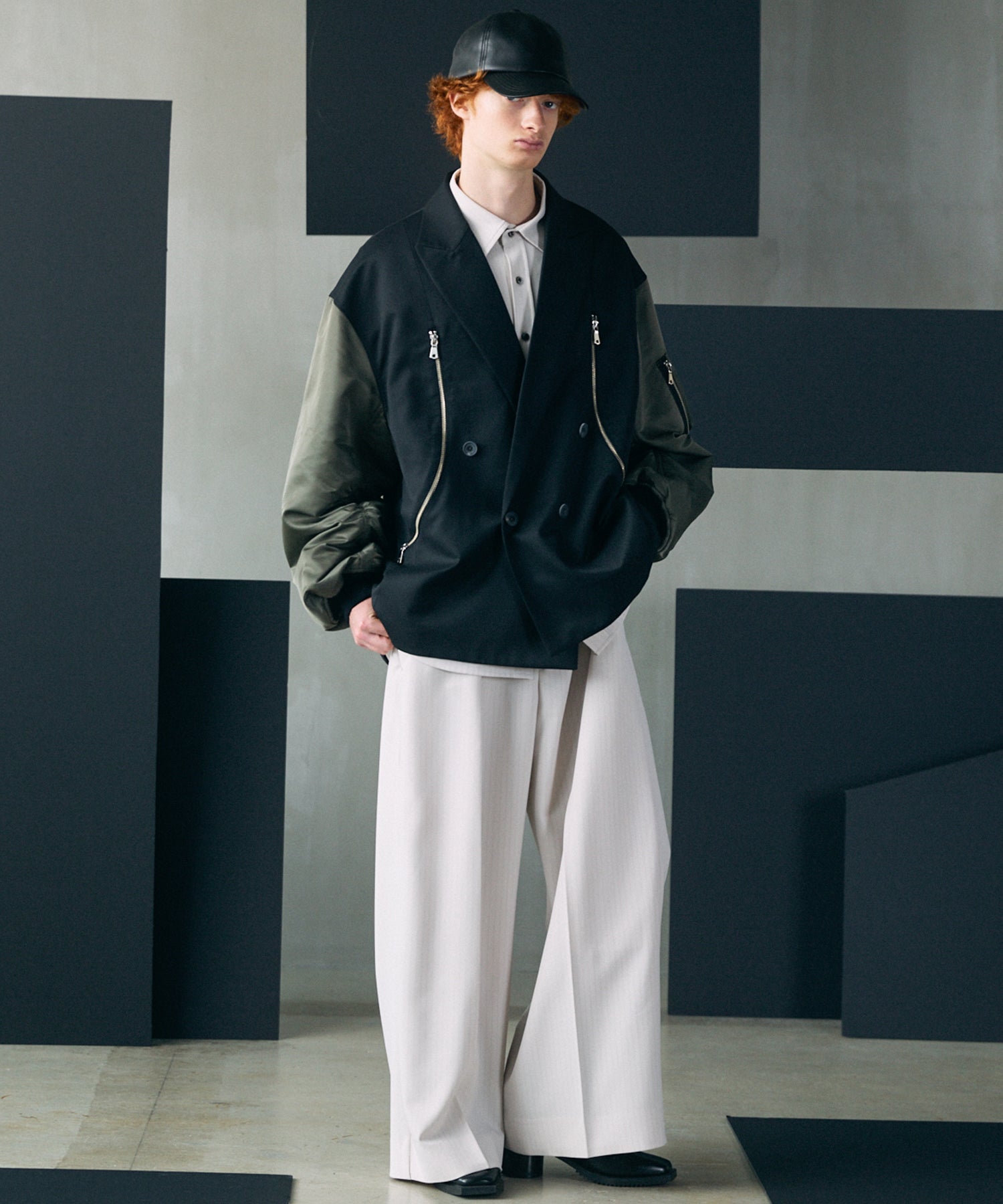 【26AW PRE-ORDER】Frieren Stripe Prime-Over Regular Collar Shirt